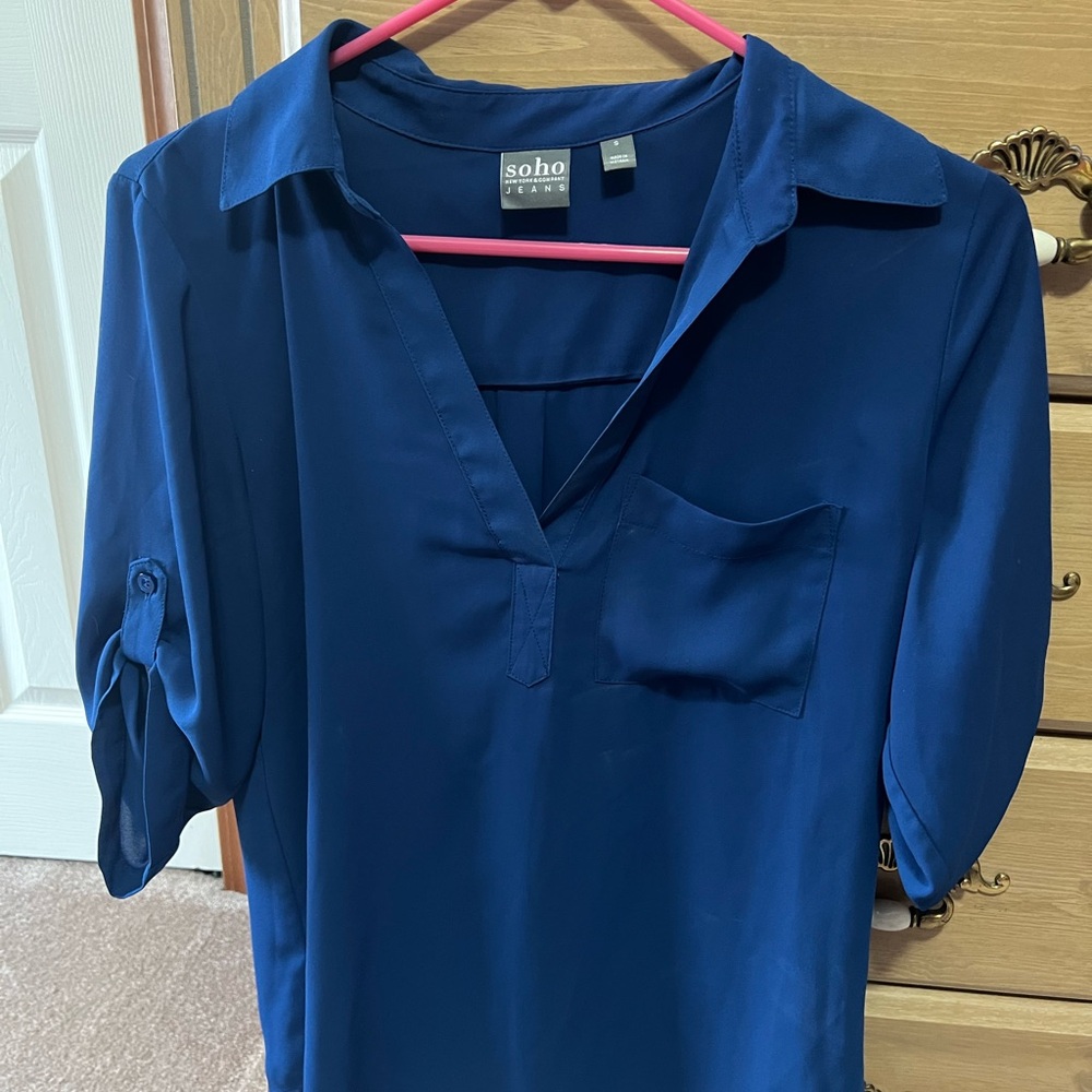 Soho New York and company Women's Deep Blue Blouse